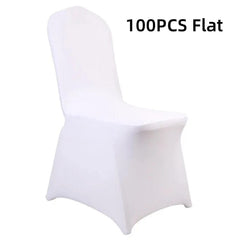 10 - 100PCS Black White Strong Spandex Universal Wedding Chair Covers Full Seat Slipcovers Restaurant Cafe - SHOWLU FASHION STORE