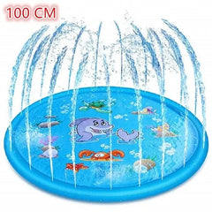 Showlu Fashion Store 0 100cm 100/170 CM Children Play Water Mat Summer Beach Inflatable Water Spray Pad Outdoor Game Toy Lawn Swimming Pool Mat Kids Toys