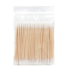 100/300 Pcs Disposable Ultra - small Cotton Swab Brush Lint Free Micro Wood Makeup Brushes Eyelash Extension Glue Removing Tools - SHOWLU FASHION STORE