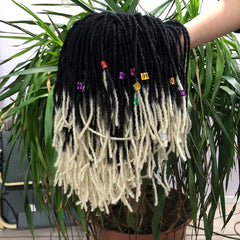 Showlu Store Nation 0 E446 T613 L / 10inches / 1 PC 10Inches Braided Wigs  Afro Bob Wig Synthetic DreadLock Wigs For Black Woman Short Curly Ends Cosplay Yun Rong Hair