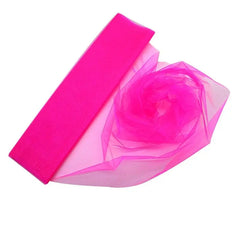 Showlu Fashion Store 0 dark pink / 10mX48cm 10m/lot 48cm Sheer Crystal Organza Tulle Roll Fabric for Wedding Party Decoration organza chair wedding Arch Decor woman&#39;s Dress