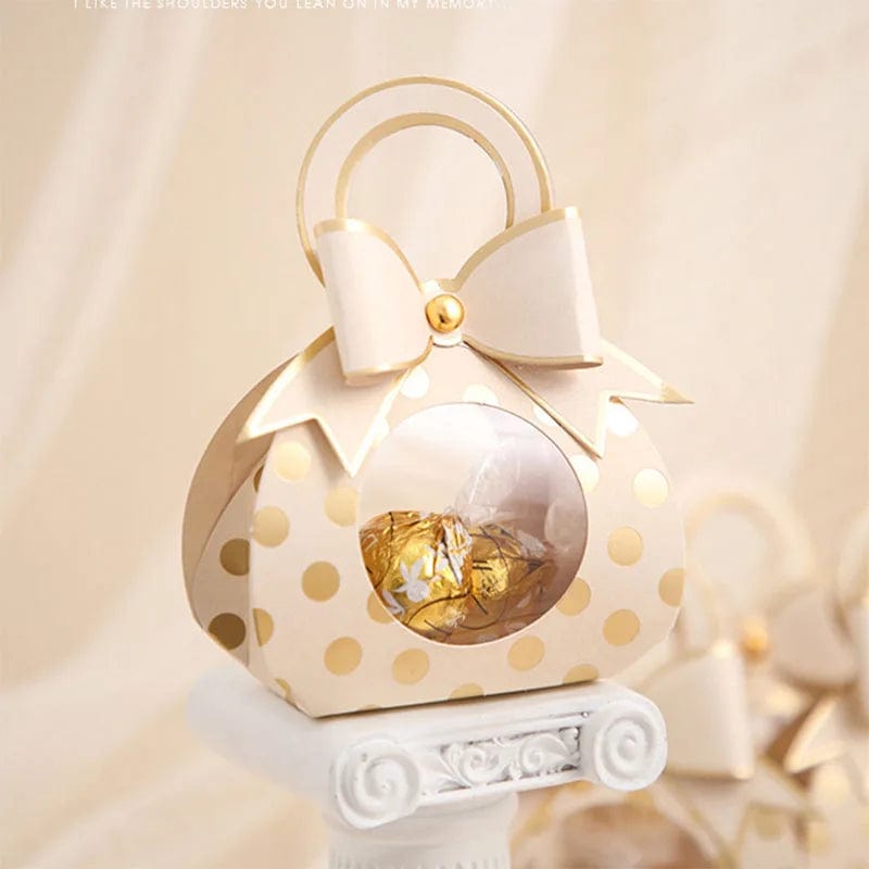 10PCS Wedding Favor Box and Bags Chocolate Candy Boxes for Wedding Baby Shower Birthday Guests Favors Event Party - SHOWLU FASHION STORE