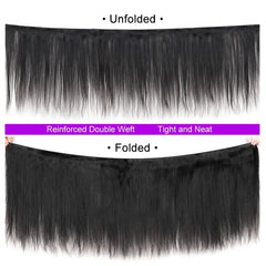 Showlu Store Nation 0 12A Peruvian Straight Bundles Bone Straight Human Hair Extensions 1/3/4 Bundles Deal Natural Color For Black Women Wholesale