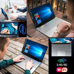 15.6 - inch IPS Screen 16GB RAM 256GB SSD Intel Celeron 11th N5095 Business Netbook Windows 10 11 Pro Gaming Notebook Portable - SHOWLU FASHION STORE