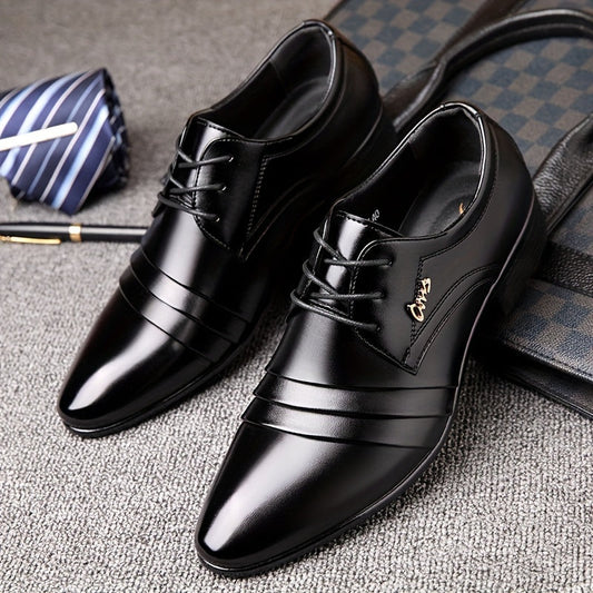 Plus Size Mens Vintage Classic Derby Shoes - Ultra Comfy, Non-Slip, Lace-Up, Rubber Sole Formal Shoes for Outdoor Activities, Everyday Wear, and Special Occasions - Durable, Breathable, and Stylish
