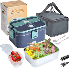 1.8L Electric Lunch Box 60W Food Heated Portable Food Warmer Heater for Car/Truck/Home Heating Box with Insulated Box - SHOWLU FASHION STORE