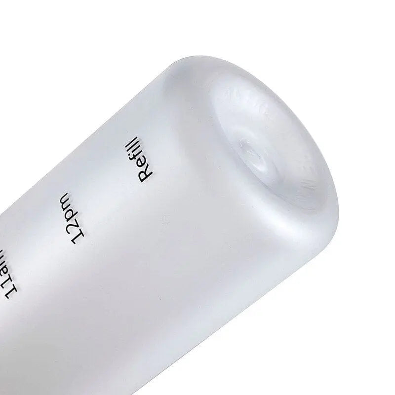 Showlu Fashion Store 0 1L Bottle With Time Marker 32 OZ Motivational Reusable Fitness Sports Outdoors Travel Leakproof BPA Free Frosted Plastic