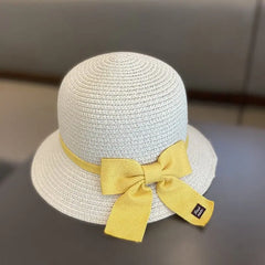 Showlu Fashion Store 0 Hat A4 / 2-6 Years 52CM 2-8 Years Kids Sun Hat Girls Summer New Straw Bag Cap Set Baby Travel Sun Protection Beach Hats Sun Fisherman Hat for Child
