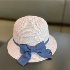 Showlu Fashion Store 0 Hat A5 / 2-6 Years 52CM 2-8 Years Kids Sun Hat Girls Summer New Straw Bag Cap Set Baby Travel Sun Protection Beach Hats Sun Fisherman Hat for Child