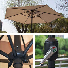 2 M 2.5 M Outdoor Rain - Proof Sunshade Sun - Proof Straight Umbrella Coffee Bar Outdoor Sun Umbrella Terrace Balcony Garden - SHOWLU FASHION STORE