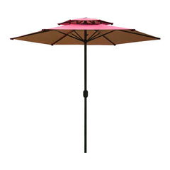 2 M 2.5 M Outdoor Rain - Proof Sunshade Sun - Proof Straight Umbrella Coffee Bar Outdoor Sun Umbrella Terrace Balcony Garden - SHOWLU FASHION STORE