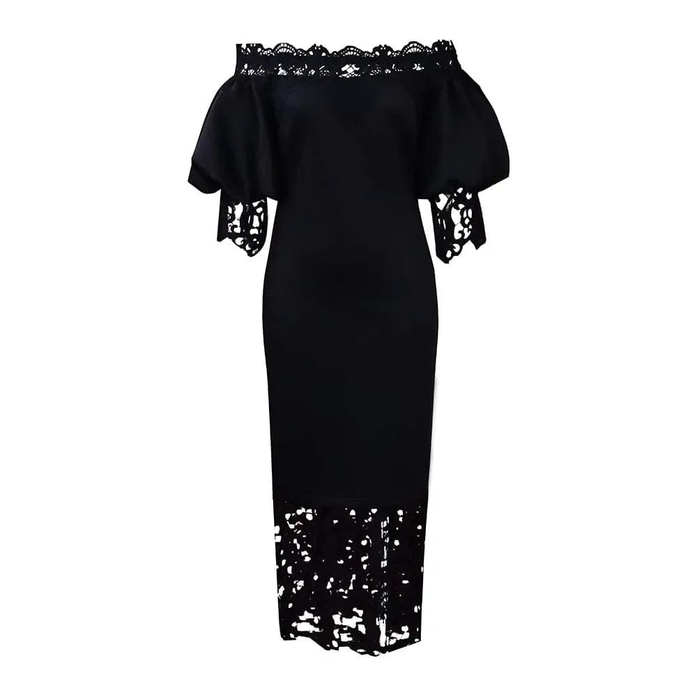 2023 Summer African Dresses for Women Club Outfits Dashiki Ankara Evening Party Robe Femme Lace Bodycon Dress Africa Clothing - SHOWLU FASHION STORE