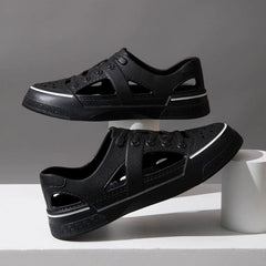 2023 WNC Native Hole Shoes Casual Couple Beach Sandals Closed Toe Wading Breathable White Shoes - SHOWLU FASHION STORE