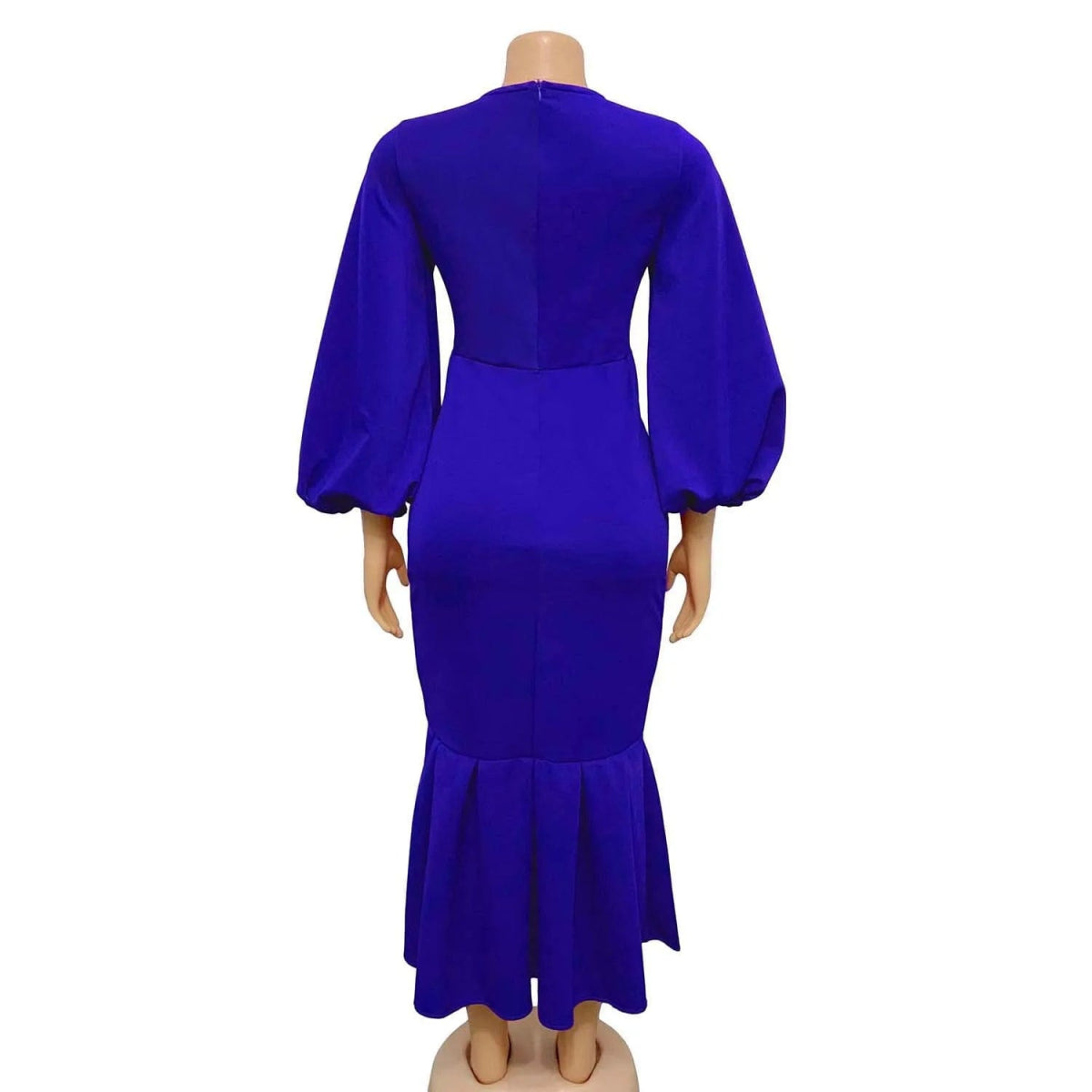 2024 Autumn/Winter New AOMEI Fashion Large V - neck Bubble Long Sleeve Sexy Fishtail Dress Party Club Birthday Evening Dresses - SHOWLU FASHION STORE