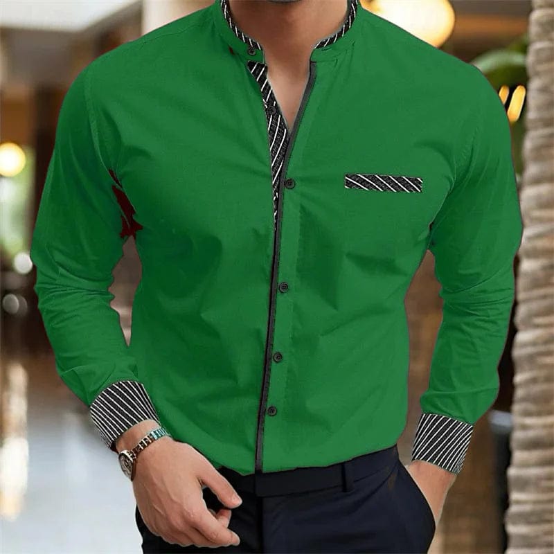 2024 new style 10 - color men's shirt 3D printing shirt business office clothing Hawaiian fashion casual breathable fabric - SHOWLU FASHION STORE