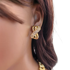 Elegant Jewelry Set for Women, Rhinestone Necklace, Earrings, Bracelet, and Ring Combo, Zinc Alloy Party Accessories, Versatile for Daily Wear, Weddings, and Celebrations SHOWLU FASHION STORE