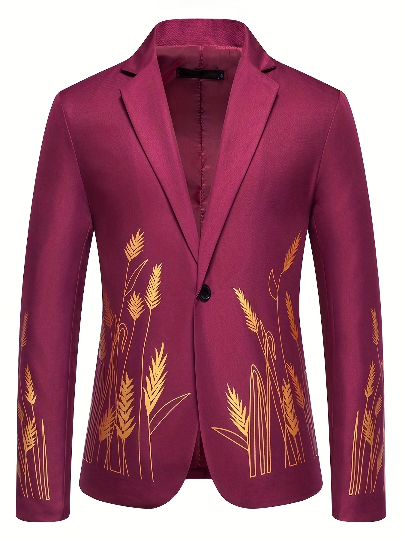 New Palace-Style Suit with Wheat Ear Print Design SHOWLU FASHION STORE