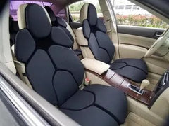 2pc Car Front Seat Cover Individual Sports Cushion Universal Seat Protector Luxury Set Leather Car Seat Cover Orange Blue Red - SHOWLU FASHION STORE