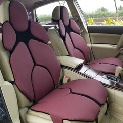2pc Car Front Seat Cover Individual Sports Cushion Universal Seat Protector Luxury Set Leather Car Seat Cover Orange Blue Red - SHOWLU FASHION STORE