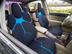 2pc Car Front Seat Cover Individual Sports Cushion Universal Seat Protector Luxury Set Leather Car Seat Cover Orange Blue Red - SHOWLU FASHION STORE