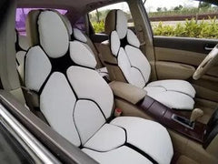 2pc Car Front Seat Cover Individual Sports Cushion Universal Seat Protector Luxury Set Leather Car Seat Cover Orange Blue Red - SHOWLU FASHION STORE