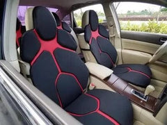 2pc Car Front Seat Cover Individual Sports Cushion Universal Seat Protector Luxury Set Leather Car Seat Cover Orange Blue Red - SHOWLU FASHION STORE
