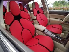 2pc Car Front Seat Cover Individual Sports Cushion Universal Seat Protector Luxury Set Leather Car Seat Cover Orange Blue Red - SHOWLU FASHION STORE