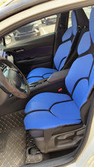 2pc Car Front Seat Cover Individual Sports Cushion Universal Seat Protector Luxury Set Leather Car Seat Cover Orange Blue Red - SHOWLU FASHION STORE