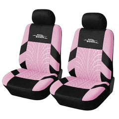 2pcs Universal Car Seat Cover Polyester Fabric Protect Seat Covers Fashionable Decoration of Car Seats Multiple Colors - SHOWLU FASHION STORE