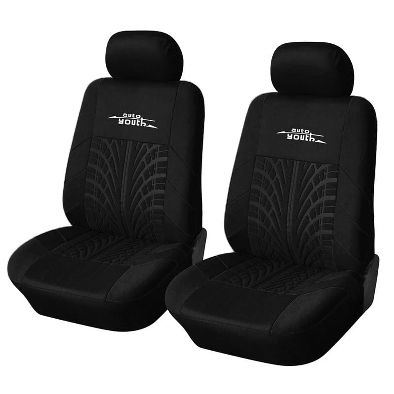 2pcs Universal Car Seat Cover Polyester Fabric Protect Seat Covers Fashionable Decoration of Car Seats Multiple Colors - SHOWLU FASHION STORE