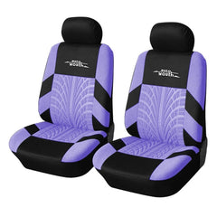 2pcs Universal Car Seat Cover Polyester Fabric Protect Seat Covers Fashionable Decoration of Car Seats Multiple Colors - SHOWLU FASHION STORE