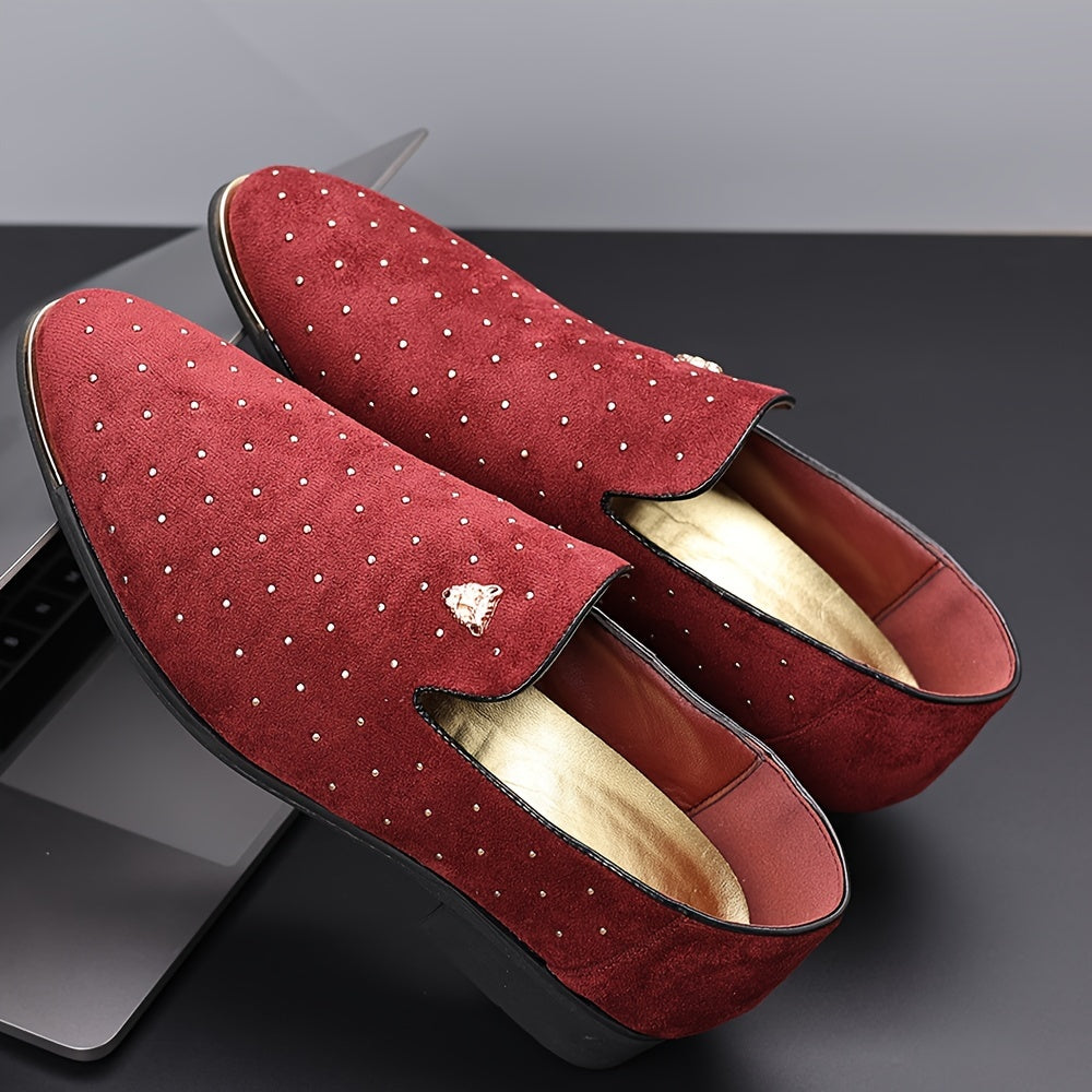 Plus Size Men's Comfy Slip-On Loafers - Soft Fabric Upper, Non-Slip Durable Rubber Sole, Breathable, Easy Slip-On Design, Low Heel, Comfortable Footwear for Daily Wear - Stylish, Versatile, and Durable Shoes for Big and Tall SHOWLU FASHION STORE