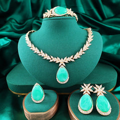 A Set of 4 Vibrant And Trendy Beaded Jewelry Pieces with Unique Designs, Featuring Golden Plating, Perfect for Bridal Parties And Women'S Accessories. SHOWLU FASHION STORE