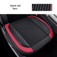 3D Ice Silk+PU Leather Car Seat Cover Universal Seat Protector Non - slip Cushion Luxury Car Seat Upholstery Mat Accessories - SHOWLU FASHION STORE
