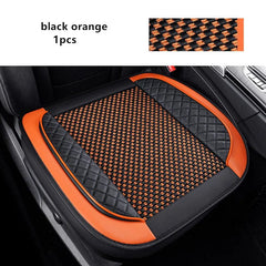 3D Ice Silk+PU Leather Car Seat Cover Universal Seat Protector Non - slip Cushion Luxury Car Seat Upholstery Mat Accessories - SHOWLU FASHION STORE