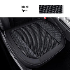 3D Ice Silk+PU Leather Car Seat Cover Universal Seat Protector Non - slip Cushion Luxury Car Seat Upholstery Mat Accessories - SHOWLU FASHION STORE