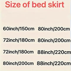 3pcs Luxurious Red Crystal Velvet Bed Skirt Set with Lace Accents, Contemporary Style, Quilted Polyester Cover, Durable & Wrinkle-Resistant, Machine Washable SHOWLU FASHION STORE