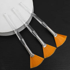 3pcs Practical Facial Brushes Fan Makeup Brushes Soft Portable Mask Brushes Cosmetic Tools for Women Ladies Girls - SHOWLU FASHION STORE