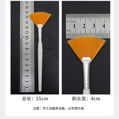 3pcs Practical Facial Brushes Fan Makeup Brushes Soft Portable Mask Brushes Cosmetic Tools for Women Ladies Girls - SHOWLU FASHION STORE