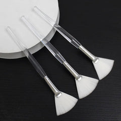 3pcs Practical Facial Brushes Fan Makeup Brushes Soft Portable Mask Brushes Cosmetic Tools for Women Ladies Girls - SHOWLU FASHION STORE