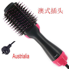 4 In1 Hair Dryer Brush Curler Straightener Anion Puffy Hot Air Comb - SHOWLU FASHION STORE