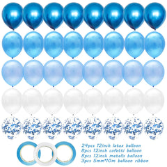 40pcs 12inch Gold Black Mixed Confetti Latex Balloons Boy Girl Birthday Adult Woman Man Party Decorations Graduation New Year - SHOWLU FASHION STORE