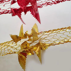 4pcs Christmas Metalic Foil Garland Ceiling Hanging Decoration Ornaments Garland Hanging Xmas Party Decor Home Party Decoration - SHOWLU FASHION STORE