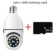 Showlu Fashion Store 0 5G Bulb E27 Surveillance Camera Full Color Night Vision Automatic Human Tracking Zoom Indoor Security Monitor Wifi Camera