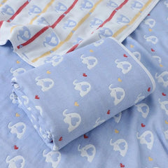 6 Layers Baby Blanket 100% Muslin Cotton Baby Swaddle Baby Warp Swaddle Infant Bedding Receiving Blankets Baby Bath 5 Sizes - SHOWLU FASHION STORE