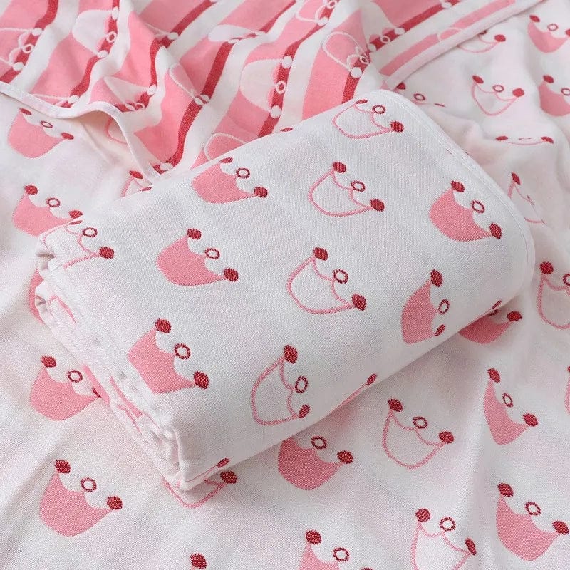 6 Layers Baby Blanket 100% Muslin Cotton Baby Swaddle Baby Warp Swaddle Infant Bedding Receiving Blankets Baby Bath 5 Sizes - SHOWLU FASHION STORE