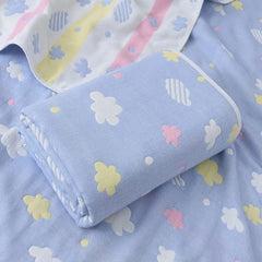 6 Layers Baby Blanket 100% Muslin Cotton Baby Swaddle Baby Warp Swaddle Infant Bedding Receiving Blankets Baby Bath 5 Sizes - SHOWLU FASHION STORE