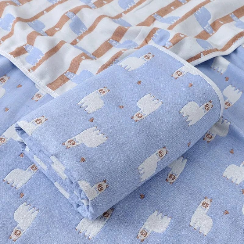 6 Layers Baby Blanket 100% Muslin Cotton Baby Swaddle Baby Warp Swaddle Infant Bedding Receiving Blankets Baby Bath 5 Sizes - SHOWLU FASHION STORE
