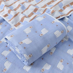 6 Layers Baby Blanket 100% Muslin Cotton Baby Swaddle Baby Warp Swaddle Infant Bedding Receiving Blankets Baby Bath 5 Sizes - SHOWLU FASHION STORE