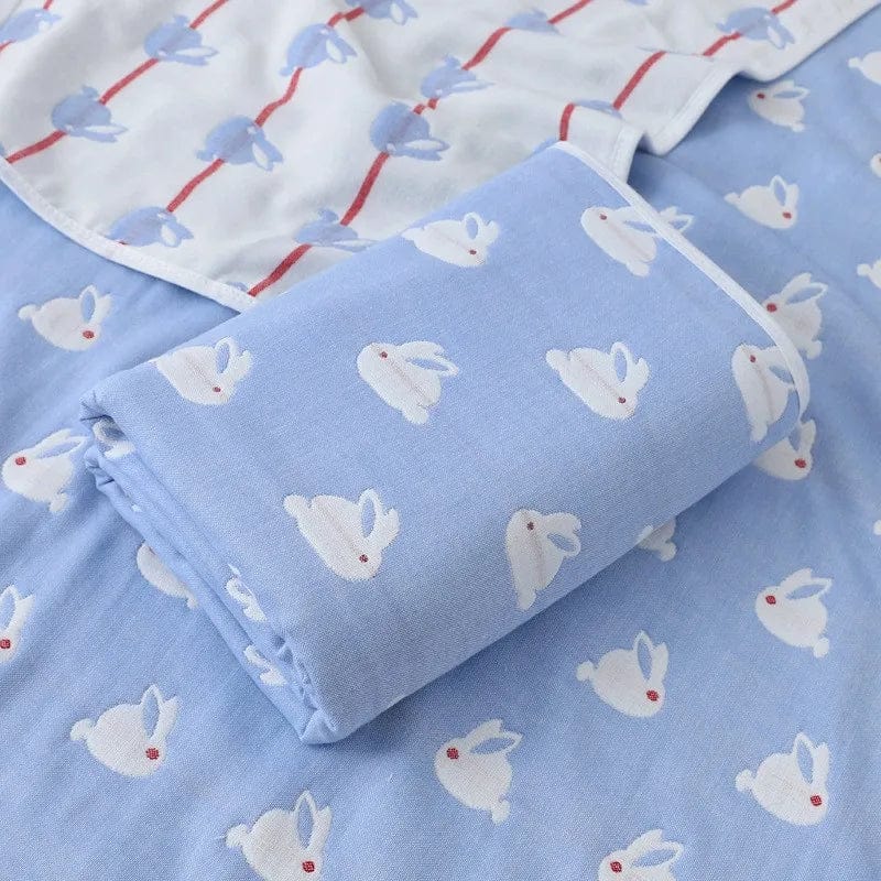 6 Layers Baby Blanket 100% Muslin Cotton Baby Swaddle Baby Warp Swaddle Infant Bedding Receiving Blankets Baby Bath 5 Sizes - SHOWLU FASHION STORE